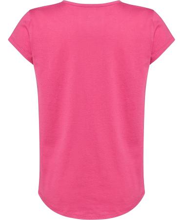 adidas Girls' 3T Short Sleeve Cotton Tee - Semi Lucid Fuchsia - Buy Online on SooperMarket.com