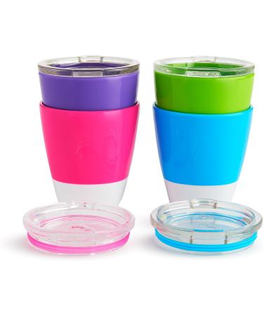 Munchkin Splash Open Toddler Cups 7oz Multicolored 4 Pack with Training Lids - Buy Online on SooperMarket.com