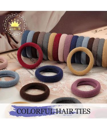JIRIS 100 pc No Break Hair Ties Starter Kit for All Hair Types - Color Mixing (SET3) Set1 - Buy Online on SooperMarket.com