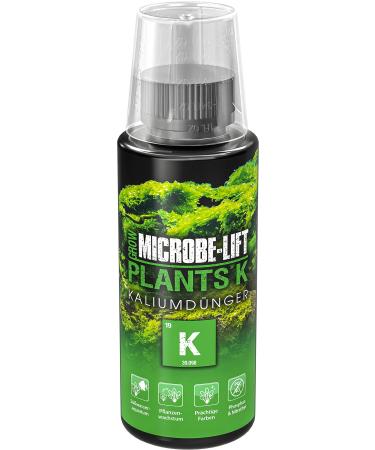 Microbe -Lift - Plants K |Potassium fertilizer for plants in every fresh water aquarium |For magnificent plant growth |Free of nitrate & phosphate |Aquascaping |Contents: 118 ml 118ml (4oz)