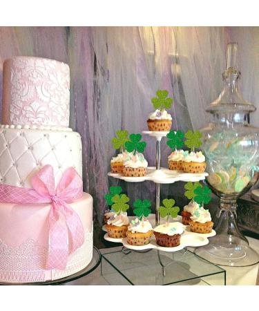 36 Pack Lucky Four Leaf Clover Cupcake Toppers Glitter St.Patrick's Day Shamrock Cupcake Picks for Baby Shower St Patrick's Day Kids Birthday Party Cake Decorations Supplies Gree 14 - Buy Online on SooperMarket.com
