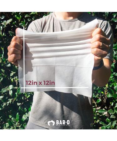 BAR-D XL Body Wipes with Aloe Vera & Tea Tree Oil - Biodegradable Cleansing Wipes for Travel, Camping, Festivals & Post Workout - Buy Online on SooperMarket.com