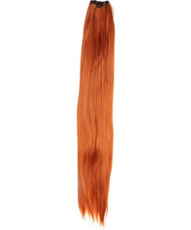WIG ME UP - VK-WEFT-T2735 Weft tress of synthetic hair sleek for wig extension making Cosplay Theatre hair length 30 inches tress width 98 inches bright red