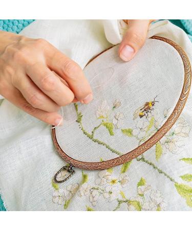 Caydo 4 Set Embroidery Hoops - Imitated Wood Display Frames for Craft Sewing and Decoration - Buy Online on SooperMarket.com