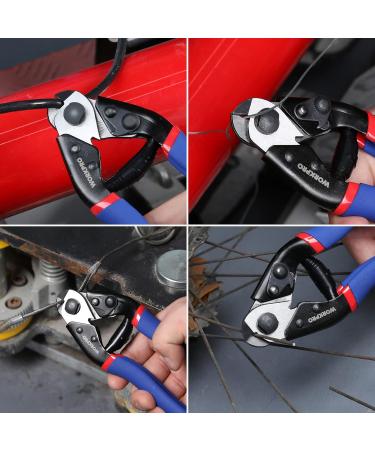 WORKPRO 190mm Wire Rope Cutter - Cr-V Steel Cable Cutter Tool for Stainless Steel Rope & Bicycle Brake Cable Repair - Buy Online on SooperMarket.com