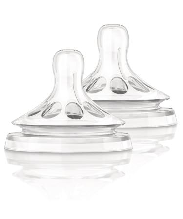 Philips AVENT BPA Free Natural Slow Flow Nipples 2-Pack.