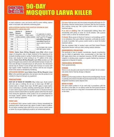 Doktor Doom 90-Day Larva Killer Mosquito/Insect Briquets/Dunks 4-pk - Buy Online on SooperMarket.com