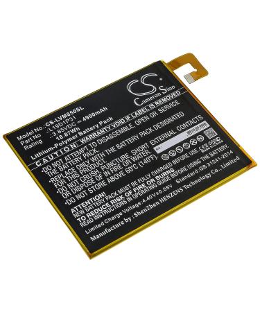 Replacement for Battery L19D1P31 Tab M8 TB8505F