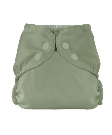 Esembly Cloth Diaper Outer, Waterproof Cloth Diaper Cover, Swim Diaper, Leak-Proof and Breathable Layer Over Prefolds, Flats or Fitteds, Reusable Diaper with Snap Closure, Size 1 (7-17lbs), Aloe Aloe Size 1 (1 Count)