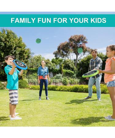 WIn SPORTS Trampoline Paddles Disc Indoor Outdoor Game for 4 Players Camping Game for Kids  Adults Couples  Friends Family  Includes 4 Rackets  3 Rubber Koosh Balls 1 Storage Bag - Buy Online on SooperMarket.com