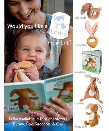 Mary Meyer Leika Silicone Baby Teething Toy - 9-Inch Little Fox - Buy Online on SooperMarket.com