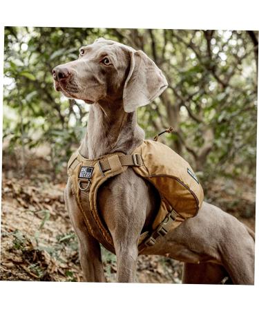 OneTigris CAMELUS Dog Backpack - Tear-Proof Camping & Hiking Pack for M/L Size Dogs in Coyote Brown - Buy Online on SooperMarket.com