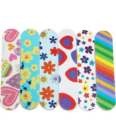 ZMOI Colorful Girly Mini Emery Board Nail Files - 12 Count - Buy Online on SooperMarket.com