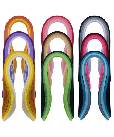 Paper Quilling Strips Set 36 Colors 900 Strips Width 3mm Length 39cm