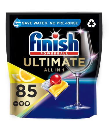 Finish Quantum Ultimate Dishwasher Tablets Lemon Scent 85 Tablets 85 Count (Pack of 1)
