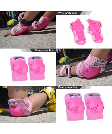 Kids Youth Protective Gear Set for Roller Skates & Outdoor Sports - Pink (Ages 6-15) - Buy Online on SooperMarket.com