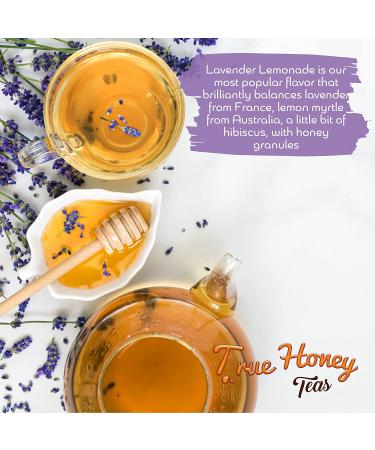 True Honey Lavender Lemonade Tea Bags - Organic Chamomile Tea with Honey Crystals for Relaxation and Stress Relief - Caffeine-Free Herbal Tea Sachets - 24 Count - Buy Online on SooperMarket.com