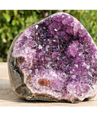 Natural Amethyst geode Quartz Cluster Crystal Specimen Reiki Stone kaixun (Size : 400g) - Buy Online on SooperMarket.com