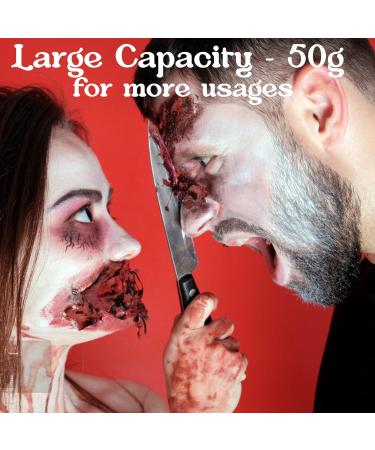 CCbeauty Halloween SFX Makeup Kit - 12 Colors Face Body Paint, Scar Wax, Fake Blood, Brushes & Sponge - Buy Online on SooperMarket.com