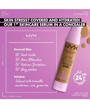 NYX Professional Makeup Covering Serum - Natural Finish Medium Opacity Concealer 9.6 ml (06 Tan) - Ideal for Flawless Skin Ships Internationally - Buy Online on SooperMarket.com