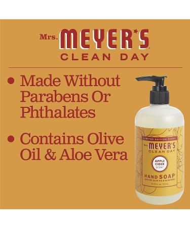 Mrs. Meyer's Apple Cider Hand Soap 12.5 fl. oz - Essential Oils, Biodegradable Formula, Limited Edition - Buy Online on SooperMarket.com