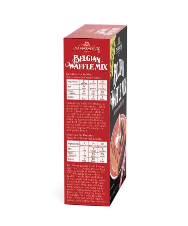 Classique Fare Belgian Waffle Mix - Versatile Breakfast Mix - 16 Oz Box - Fast & Easy with Waffle Maker - Fluffy Waffles, Pancakes, Muffins & Crepes - 1lb Pack (1 Count) - Buy Online on SooperMarket.com