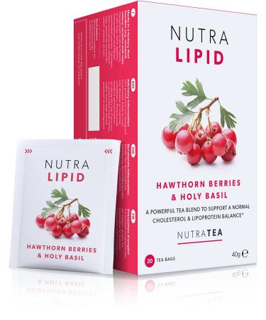 NUTRALIPID - Lipid Management Tea | Cholesterol Tea - Assists with Controlling Cholesterol - Includes Red Yeast Rice Fenugreek & Artichoke Leaf - 20 Enveloped Tea Bags - by Nutra Tea - Herbal Tea 20 Count (Pack of 1)