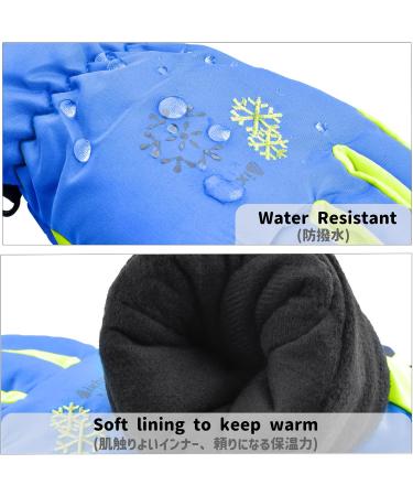 Azarxis Kids Ski Gloves - Warm Windproof Winter Gloves for Running Skiing Hiking & Snowboarding - Rose Red XS (3-5 Years) - Buy Online on SooperMarket.com