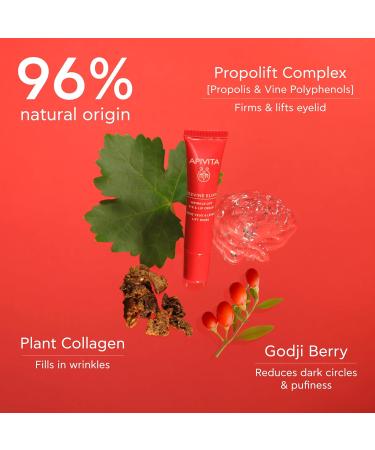 Apivita Beevine Elixir Wrinkle Lift Eye & Lip Cream - Advanced Anti-Aging Collagen Boost Polyphenols & Goji Berry - 0.51 oz - Shop Internationally - Buy Online on SooperMarket.com