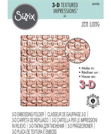 Sizzix 3-D Textured Impressions Embossing Folder - Multicolor Adorned | Shop Now - Buy Online on SooperMarket.com