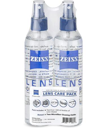 Zeiss Lens Cleaner Spray 8oz + 4 Microfiber Cloths | 4 Pack for Glasses, Camera, Laptops, Cellphones - Buy Online on SooperMarket.com