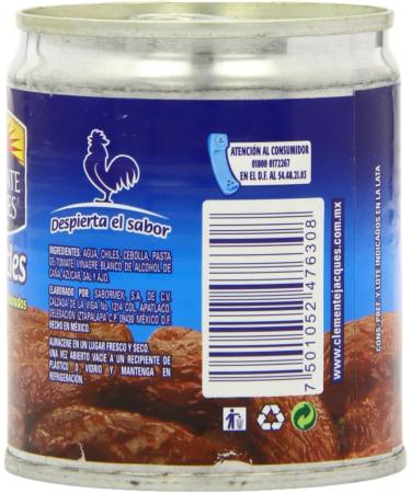 Clemente Jacques Chipotle Peppers in Adobo Sauce 220 g - Buy Online on SooperMarket.com