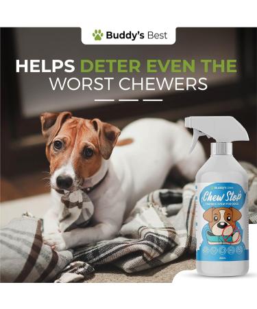 Buddy's Best Anti Chew Spray for Puppies & Dogs | Stop Chewing Training Spray | Deters Chewing & Biting | Fast-Acting & Safe Remedy | 250ml - Buy Online on SooperMarket.com