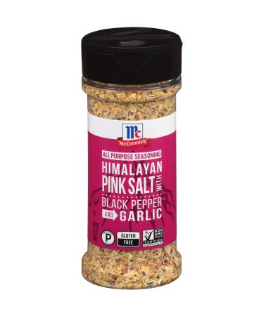 McCormick Himalayan Pink Salt with Black Pepper and Garlic All Purpose Seasoning, 6.5 oz 6.5 Ounce (Pack of 1) Seasoning