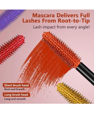 Joyeee 6 Colors Mascara Set - Waterproof, Long-lasting, Volumizing, Curling - Perfect 3D Eye Makeup - Ideal Halloween/Christmas Gift for Women & Teenage Girls - Buy Online on SooperMarket.com