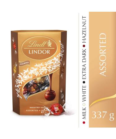 Lindt Lindor Assorted Chocolate Truffles Box - 337g | Buy Internationally | Gourmet Chocolates Online - Buy Online on SooperMarket.com
