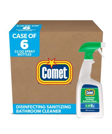 Comet Professional Multi Purpose Disinfecting - Sanitizing Liquid Bathroom Cleaner Spray for Commercial Use 32 fl oz (Case of 8)