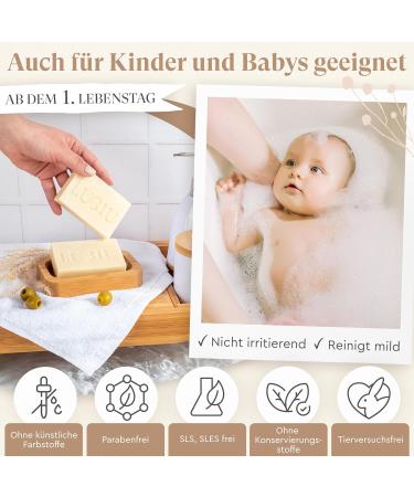 Buy Lubiu Hafers Soap - 100g Natural Organic Oat Soap for Sensitive Skin | Child & Adult Hand/Body Soap - Buy Online on SooperMarket.com