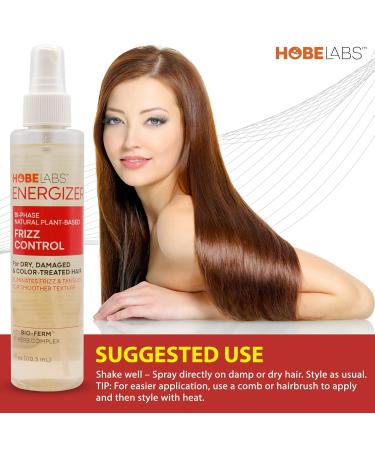 Hobe Labs Energizer Frizz Control 6 oz - Eliminate Frizz Tangles & Boost Shine | Plant-Based Hair Smoothing Solution - Buy Online on SooperMarket.com