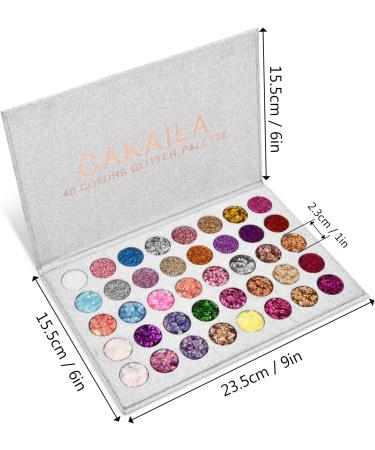 Bezavea Eyeshadow Palette Makeup Set 40 Colors Eyeshadow Palette Makeup 40 Blendable Shades with Highly Pigmented Glitters Shimmers for Day or Night Looks Neon Eyeshadow Makeup Palette - Buy Online on SooperMarket.com