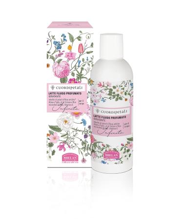 Helan Cuor di Petali - Moisturising Scented Body Lotion with Vitamin E Sweet Almond Oil Ancient Rose Petals - Non-Greasy Gentle Moisturiser & Body Lotion for a Silky Effect - Made in Italy 200 ml