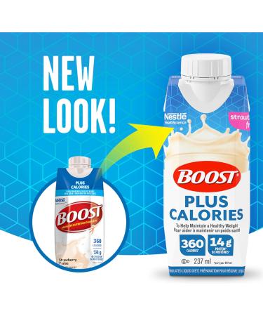 BOOST PLUS Complete Nutrition Drink Strawberry 6x237ml Bottles Case Pack of 4 Packaging May Vary - Buy Online on SooperMarket.com
