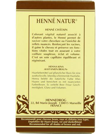 Henne Natur Chestnut Hair Colour Powder 90 g - Buy Online on SooperMarket.com