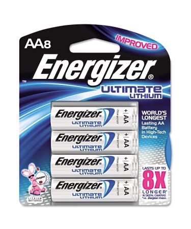 BATTERY E2 LITH AA 8/PK