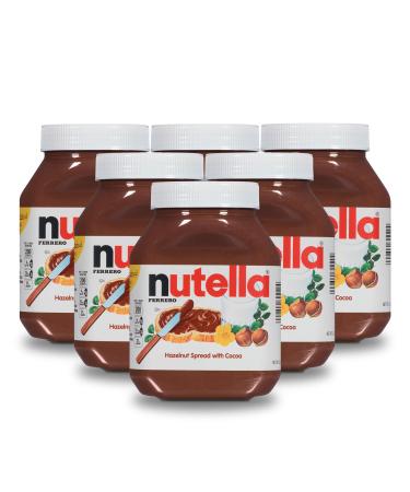 Nutella Chocolate Hazelnut Spread Perfect Topping for Pancakes 35.2 Ounce Pack of 6