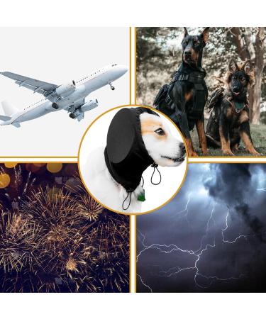 Veesper Dog Ear Pain Noise Protection Headphones Soothing Ear Muffs for Dogs during Fireworks & Loud Sounds | Wopfwick Wrap with Cordfix - Buy Online on SooperMarket.com