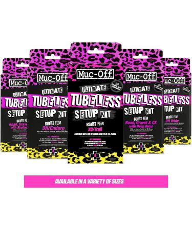 Muc Off Ultimate Tubeless Setup Kit XC/Trail - Bike Tubeless Conversion Kit with Sealant & Valve Stems - Buy Online on SooperMarket.com