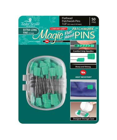 Taylor Seville Magic Flat Head Patchwork Extra Long Fine .5 50PCS