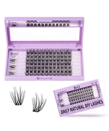 Eyelashes Extensions 84 PCs Z06 B & q Individual eyelashes DIY LASH clusters for beginners reusable eyelash bush single eyelashes for eyelash extensions at home lashes eyelashes extension (Z06 D-12 mm) D-12mm-z06