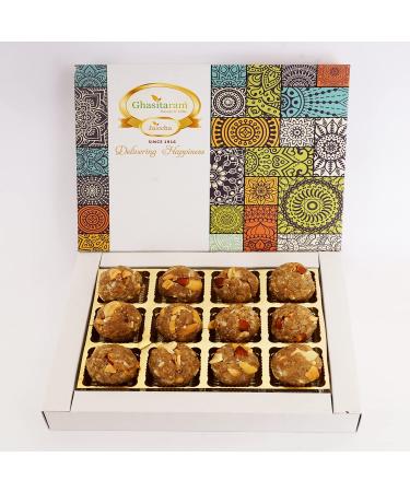 Ghasitaram Gifts Jaiccha Lohri Sweets Gachak hampers Gond Dryfruit Laddoo 12 pcs